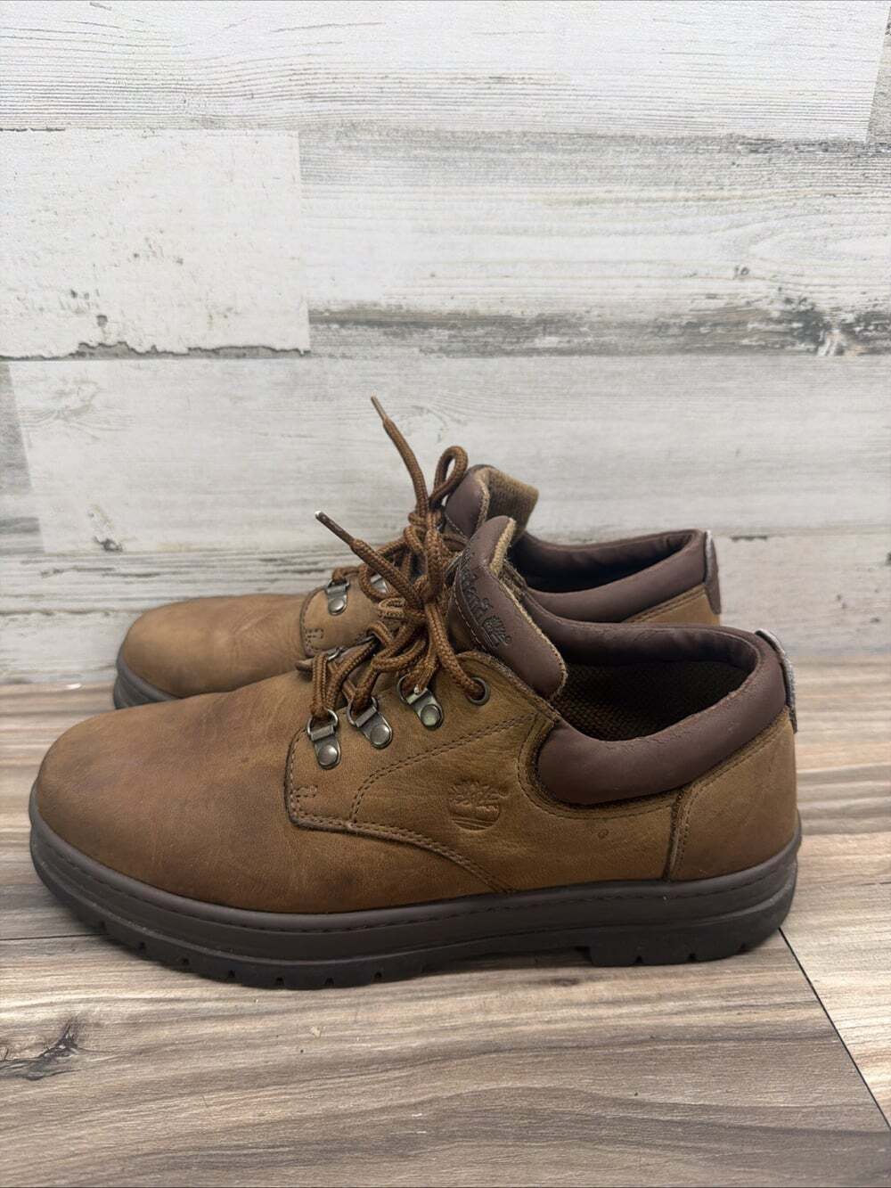 Timberland Leather Oxford Mens 12m 69086 Casual Work Brown Lace Up